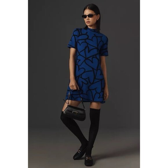 NWT Size XXS  -Anthropologie The Nina Mock-Neck Mod Mini Dress (NWT US$ 148) - Picture 6 of 16